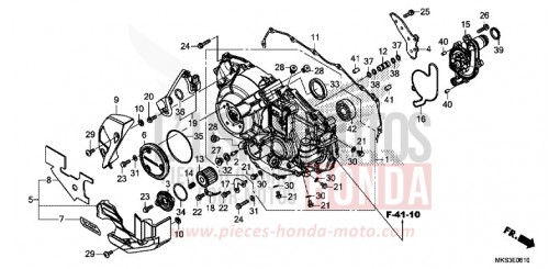 PANNEAU CARTER-MOTEUR D. (CRF1100D/D2/D4/DL/DL2/DL4) CRF1100D2L de 2020